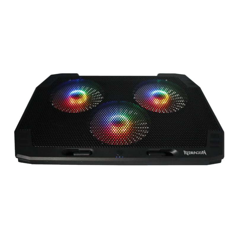 RDGCP511 REDRAGON Dual USB 3 Fan RGB Gaming Notebook Stand with Dedicated Fan and Light Controller
