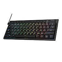 RDK632RGB REDRAGON Noctis 61Key Red Switch RGB Low Profile Gaming Mechanical Keyboard  Black