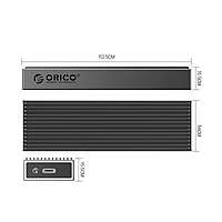 BM2C3GYBP ORICO M.2 NGFF SSD Enclosure | Type C to USBA | Ma Capacity 4TB | BKey / BandMKey | 30cm