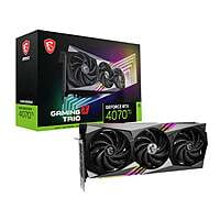 RTX4070TIGAMINGXTRIO12G MSI Nvidia GeForce RTX 4070Ti Gaming X Trio 12G GDDR6X 256BIT Graphics Card