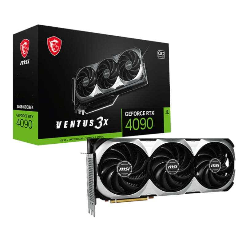 RTX4090VENTUS3XOC24G MSI Nvidia GeForce RTX 4090 Ventus 3X OC 24G GDDR6X 256BIT Graphics Card RTX4090VENTUS3XOC24G MSI Nvidia GeForce RTX 4090 Ventus 3X OC 24G GDDR6X 256BIT Graphics Card