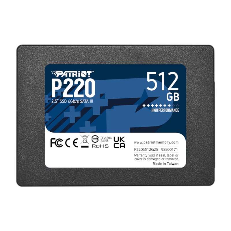 P220S512G25 PATRIOT SSD P220 2.5 512GB