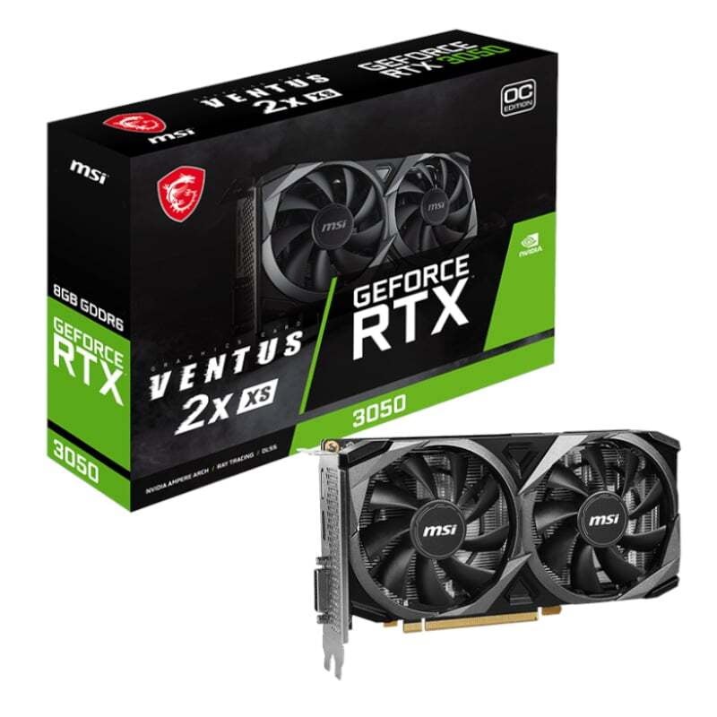 RTX3050VENTUS2XXS8GOC MSI Nvidia GeForce RTX 3050 VENTUS 2X XS 8G OC 128Bit Graphics Card RTX3050VENTUS2XXS8GOC MSI Nvidia GeForce RTX 3050 VENTUS 2X XS 8G OC 128Bit Graphics Card