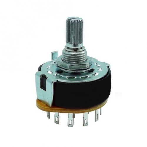 ROTARY SWITCH 4 POLE 3 POSITION ALPHA SR2511 17MM ROTARY SWITCH 4 POLE 3 POSITION ALPHA SR2511 17MM