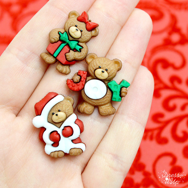 Bottoni Dress It Up Var. A Beary Merry Christmas