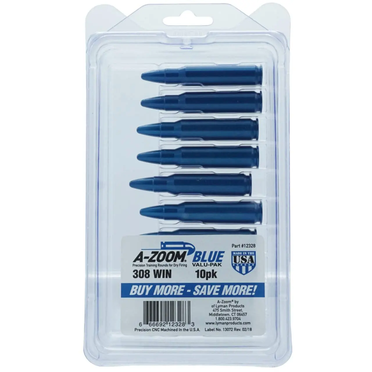 A-ZOOM Pistol Metal Snap Caps Training Rounds