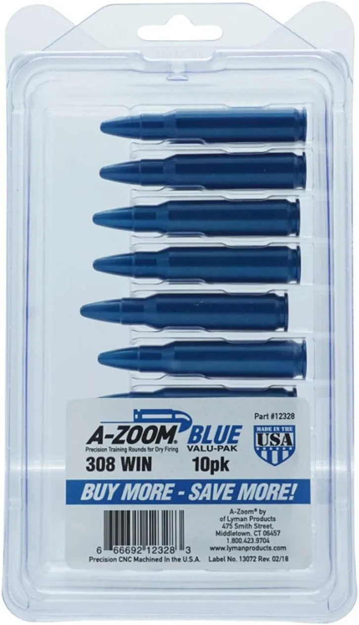 A-ZOOM Pistol Metal Snap Caps Training Rounds