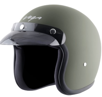 VEGA JET DX WITH PEAK DULL BATTLE GREEN (L)