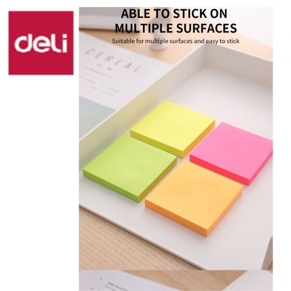 DELI A02303 STICKUP NOTES 3x3 ASST NEON