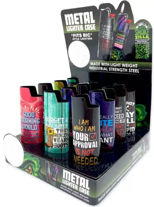 SMOKEZILLA METALLIC LIGHTER CASE