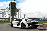 2006–2015 Audi R8 DPGT Style Rear Bumper with Exhaust Tips | Coupe & Spyder