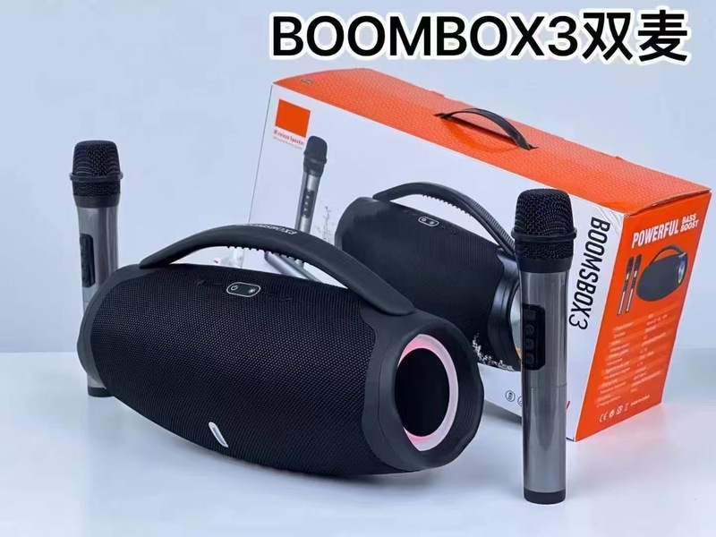BOOMBOX X3 Dual Mic Portable Bluetooth Speaker with Bass Boost