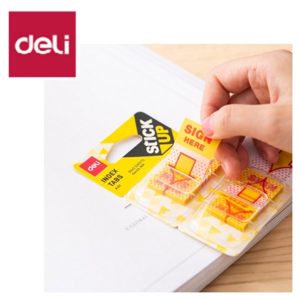DELI A101 SIGN HERE INDEX TABS 44x25mm