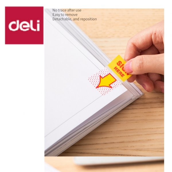 DELI A101 SIGN HERE INDEX TABS 44x25mm