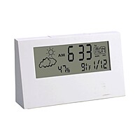 Sharp Weather Station Clock Backlit
