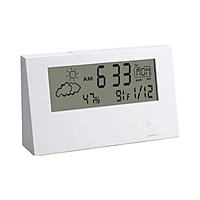 Sharp Weather Station Clock Backlit