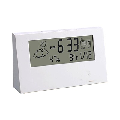 Sharp Weather Station Clock Backlit