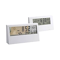 Sharp Weather Station Clock Clear Display