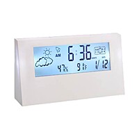 Sharp Weather Station Clock Clear Display