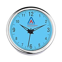 Silver Ring Table Clock 5 Inch Dial