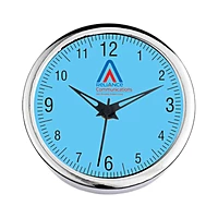 Silver Ring Table Clock 5 Inch Dial