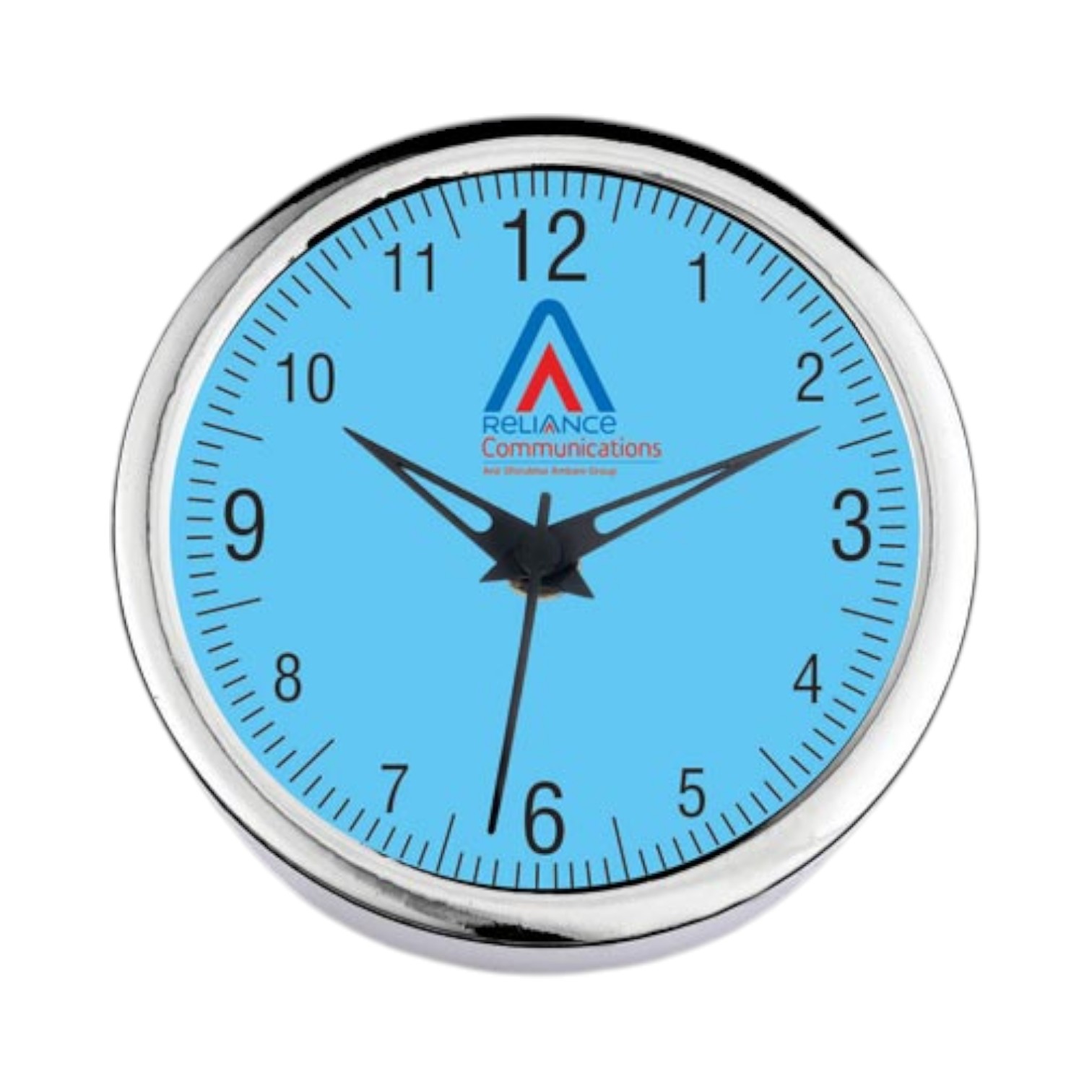 Silver Ring Table Clock 5 Inch Dial