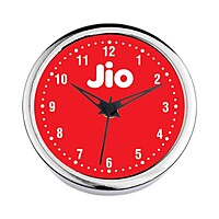 Silver Ring Table Clock 5 Inch Dial