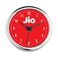 Silver Ring Table Clock 5 Inch Dial