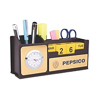 Wooden Table Top With Clock