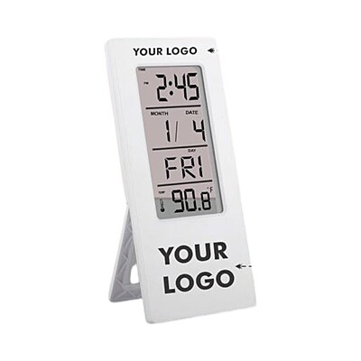 See-Through Clock with Temperature