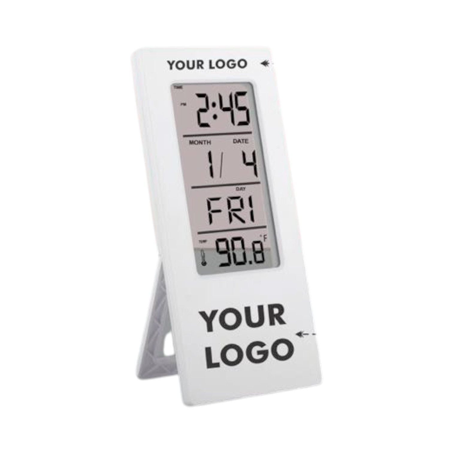 See-Through Clock with Temperature