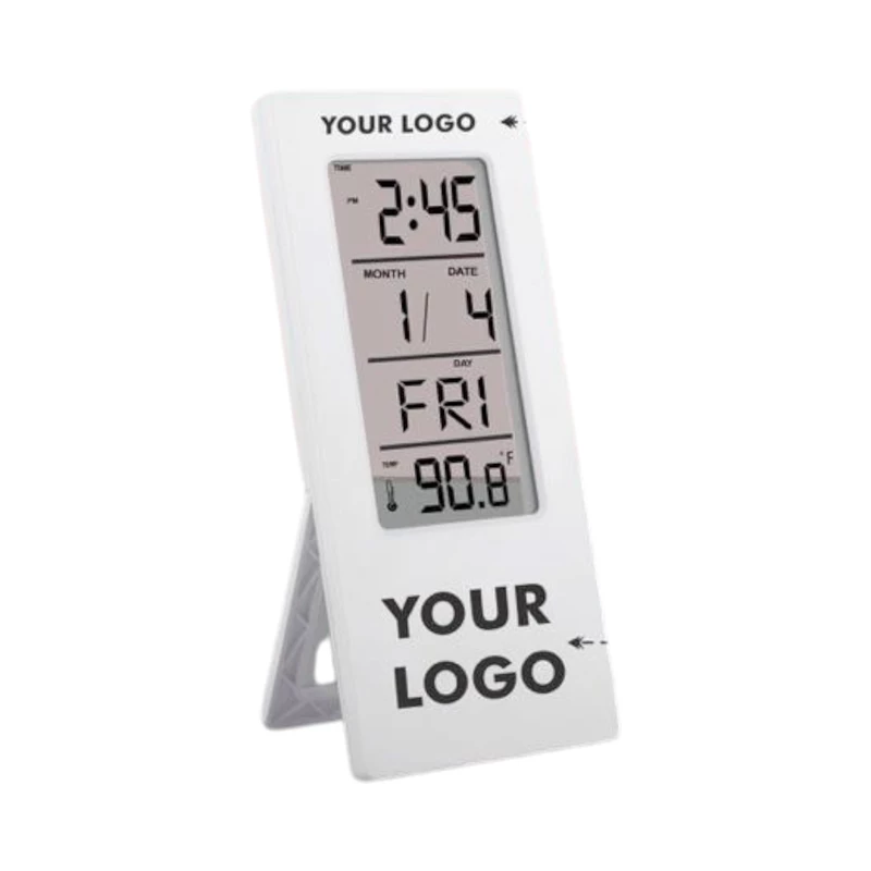 See-Through Clock with Temperature