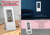 See-Through Clock with Temperature