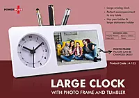 Large Clock with Photo Frame & Tumbler