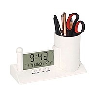 Digital Clock with Tumbler & Pen Stand