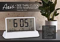 Axis See-Through Temperature Clock