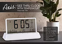 Axis See-Through Temperature Clock