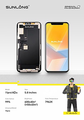 SUNLONG iPhone 11 Pro HD+ LCD Screen Replacement 5.8 Inch
