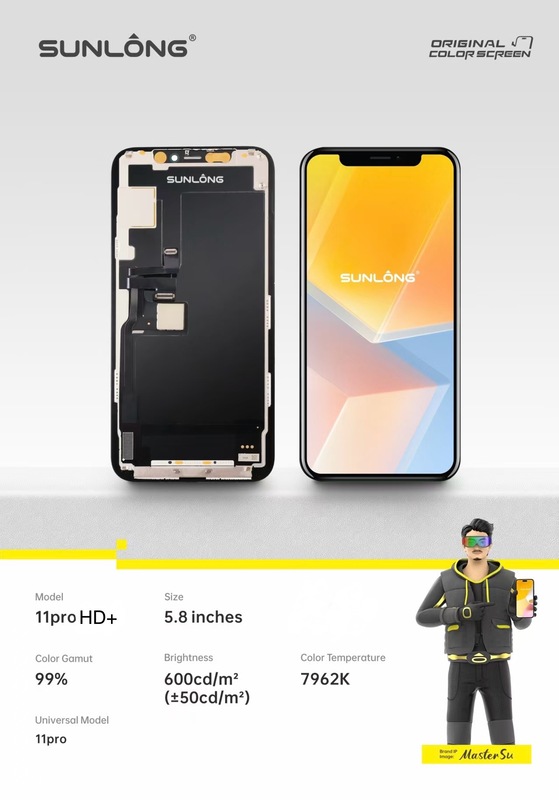 SUNLONG iPhone 11 Pro HD+ LCD Screen Replacement 5.8 Inch