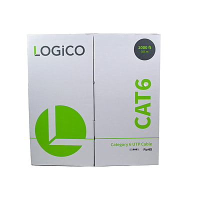 Cat6 UTP CCA Cable 23AWG 1000Ft White