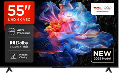 TCL 55"4K SMART GOOGLE 55VC6-2025 MODEL TCL 55"4K SMART GOOGLE 55VC6-2025 MODEL