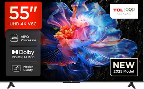 TCL 55"4K SMART GOOGLE 55VC6-2025 MODEL TCL 55"4K SMART GOOGLE 55VC6-2025 MODEL