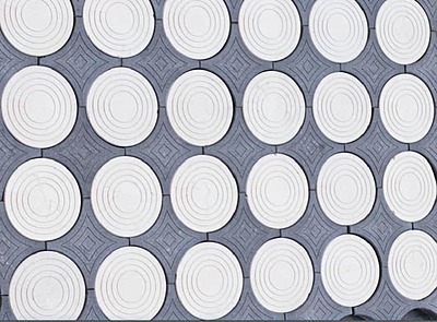 Round lock paving blocks