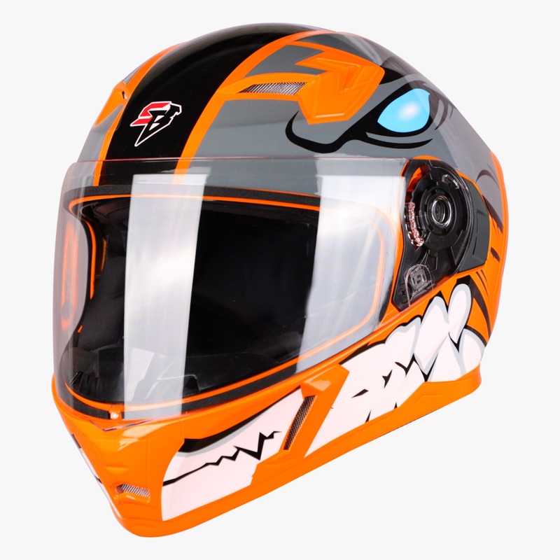 STEELBIRD SBA-21 ISS BORN READY GLOSSY FLUO ORANGE C/V (M)