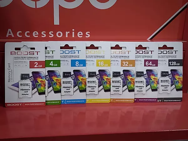 BOOST MEMORY CARDS (With warranty)