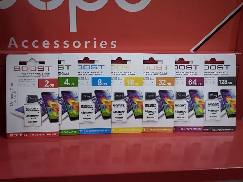 BOOST MEMORY CARDS (With warranty)