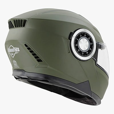 STEELBIRD SBH-40 MATT B.GREEN C/V 580 MM