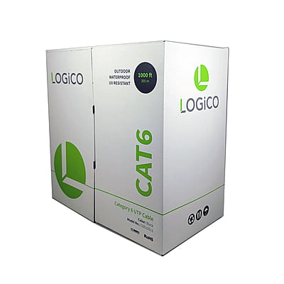 Cat6 UTP LLDPE+UV Res Outdoor CCA 23AWG 1000Ft Black Cat6 UTP LLDPE+UV Res Outdoor CCA 23AWG 1000Ft Black