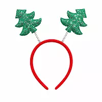 Christmas Tree Hairband Glitter Festive Headband Party Accessory for kids