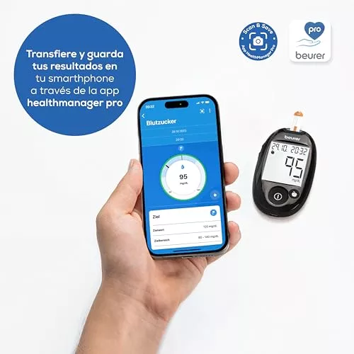 Glucómetro, medidor de glucosa